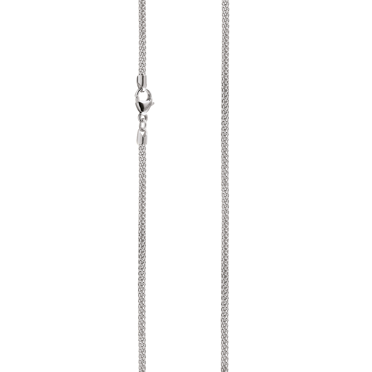 Raspberry necklace crafted from 18K white gold