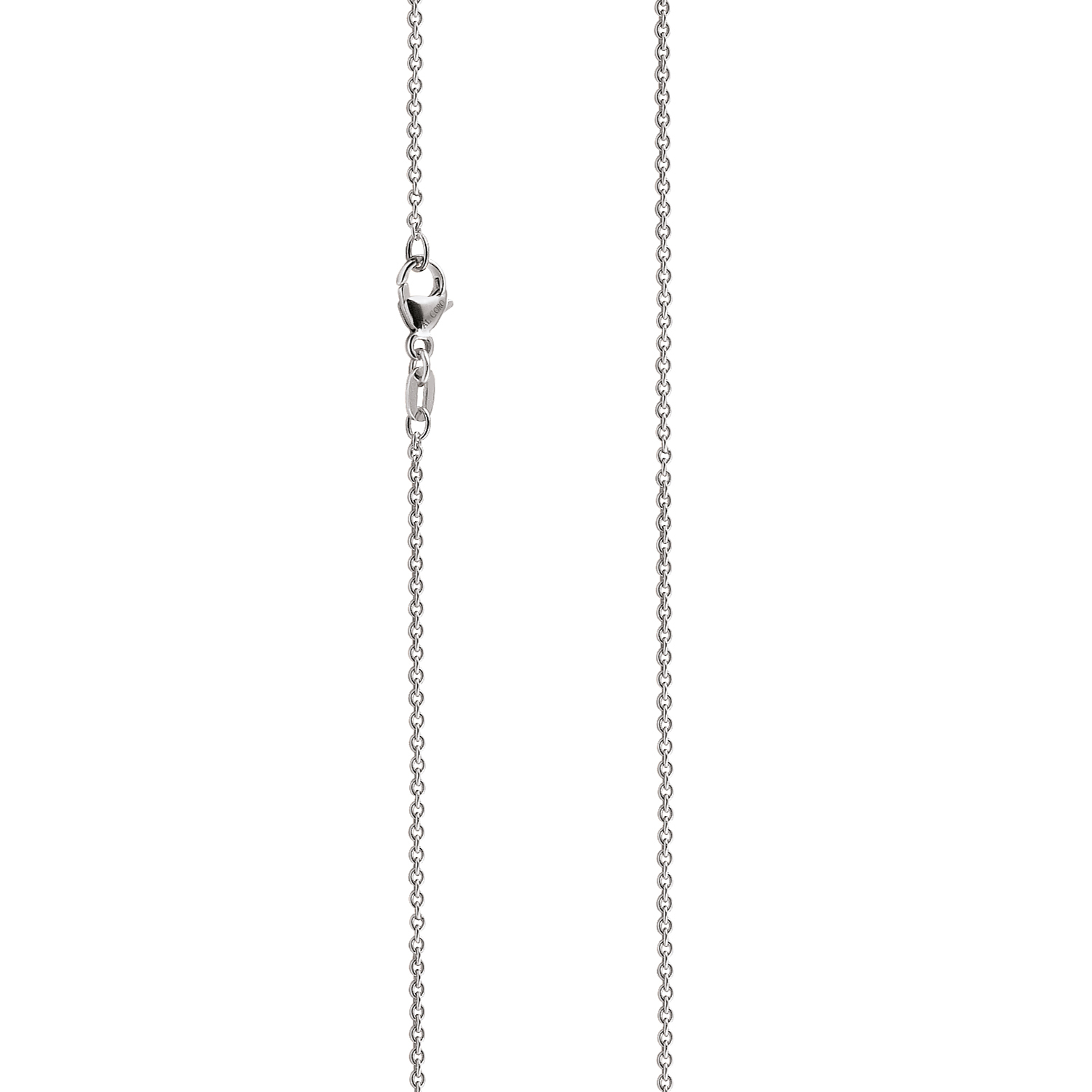 Anchor necklace crafted from 18K white gold