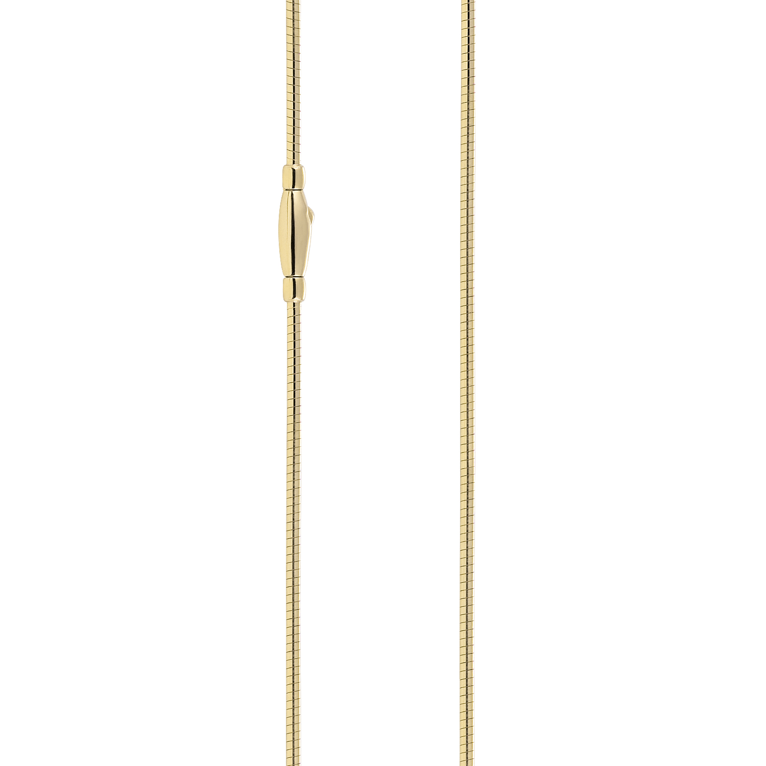Omega collar necklace crafted from 18K yellow gold