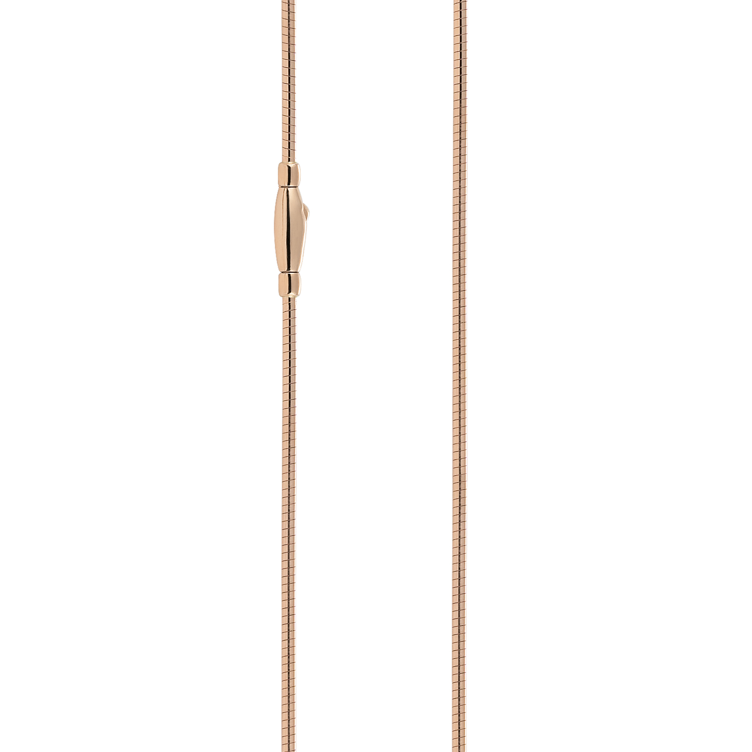 Omega collar necklace crafted from 18K rose gold