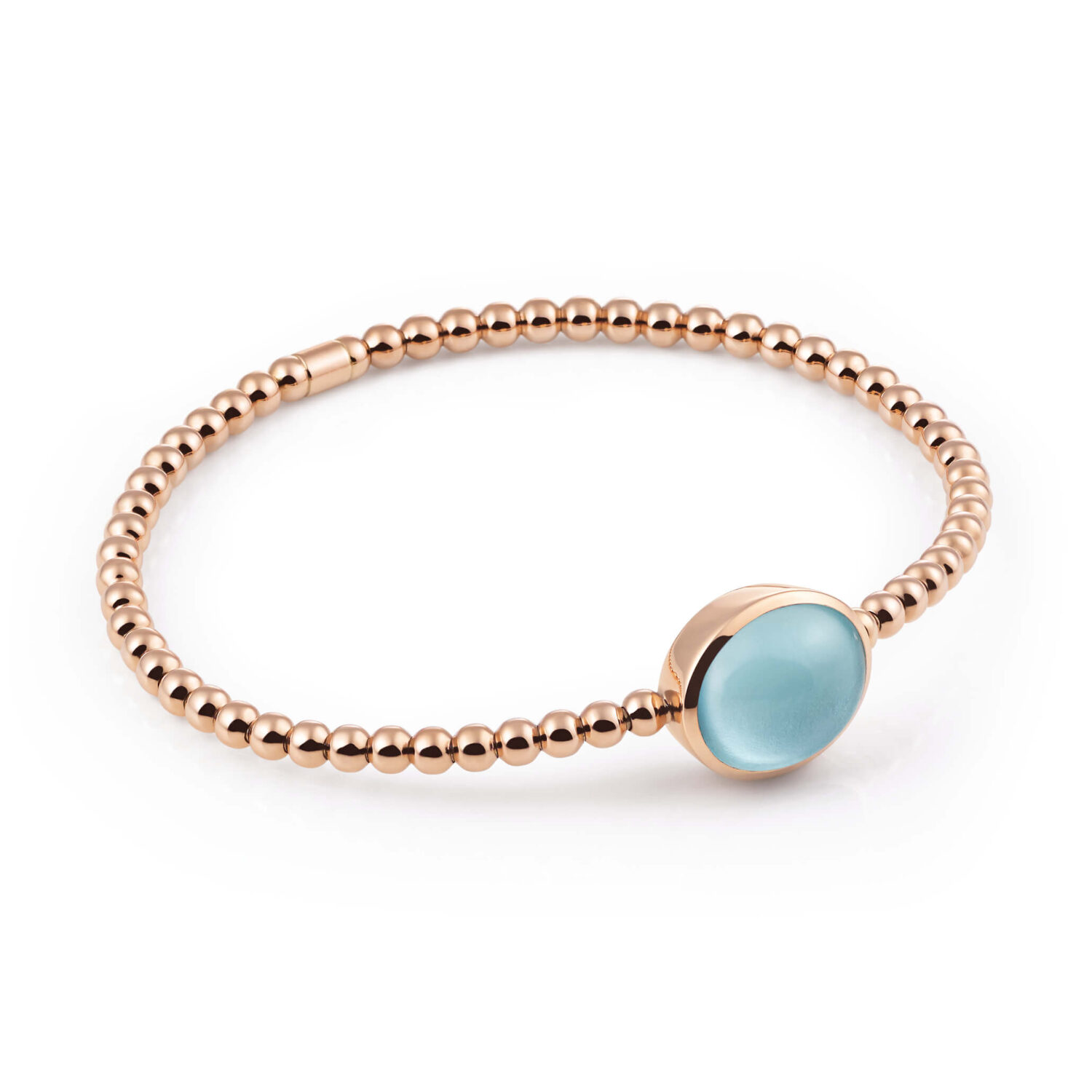 Armband - 1 Brill. TW si 0,01 ct. 1 Topaz sky blue 7,00 ct.