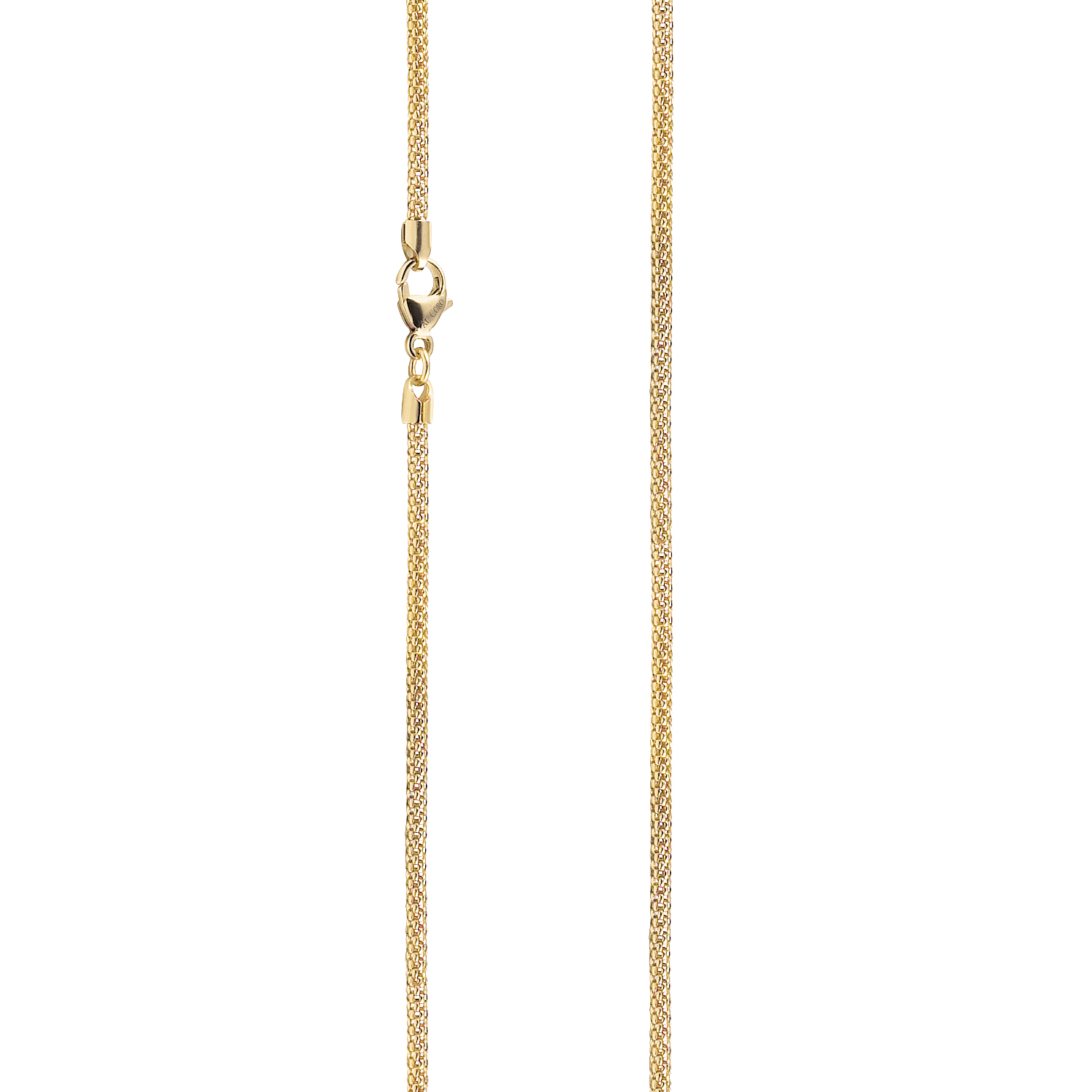 Himbeerkette aus 750/- Gelbgold